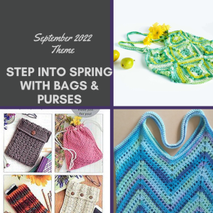 crochet australia september theme crochet bags