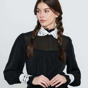 wednesday crochet collar and cuff