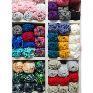 Yarn in shelves