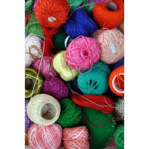 Yarn sorting pile