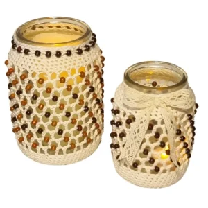 Boho Beaded Jar Cover Kit
