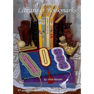 A Crocheted Library of Bookmarks
