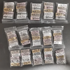 Christmas Leather Labels