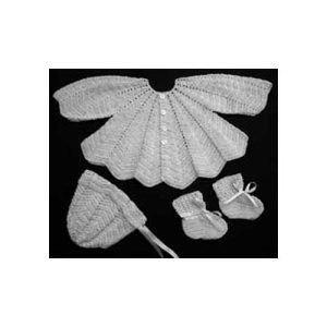 Pattern for Crocheted Rayon Baby Set