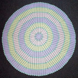 Pattern for 4ply Circular Shawl