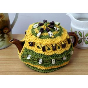 Beaded Broomstick Tea Cosy