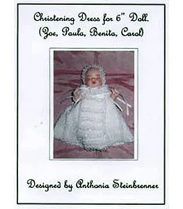 Christening Dress for 6" Doll