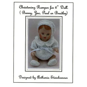 Christening Romper for 6" Doll