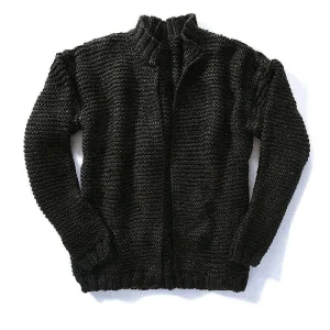 Men's Knit Zippered Cardigan