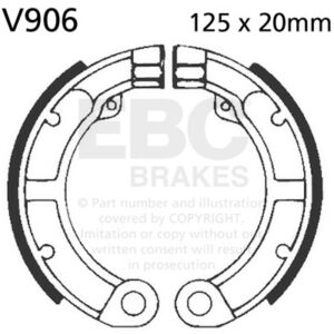 Plain Motorcycle Replacement Brake Shoes