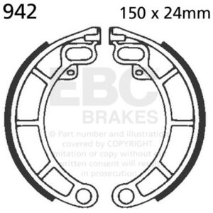 Plain Motorcycle Replacement Brake Shoes